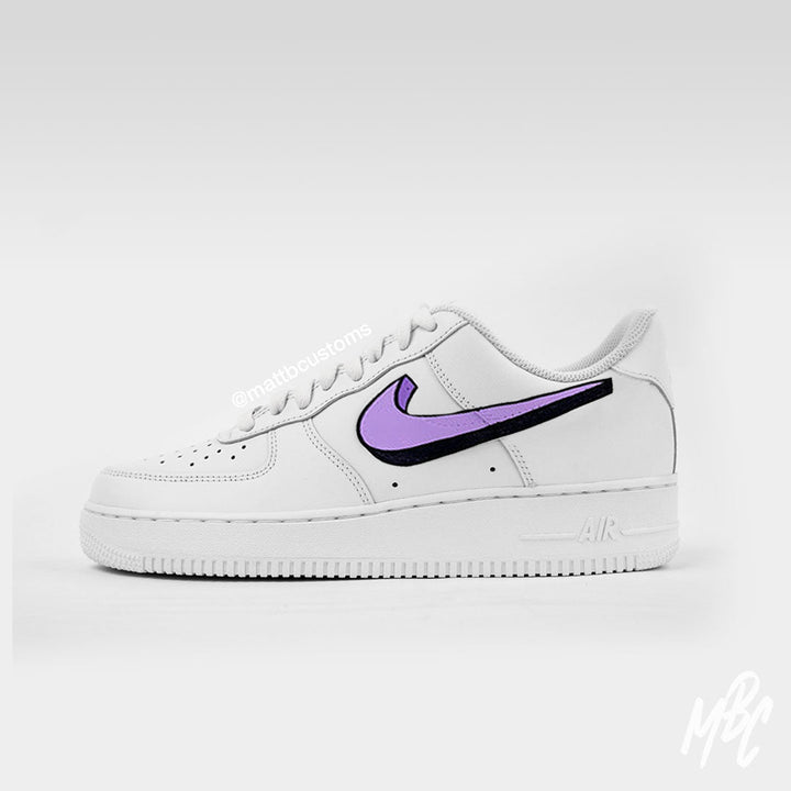 AF1 White X Drip LV (Painted) – Customs Queen