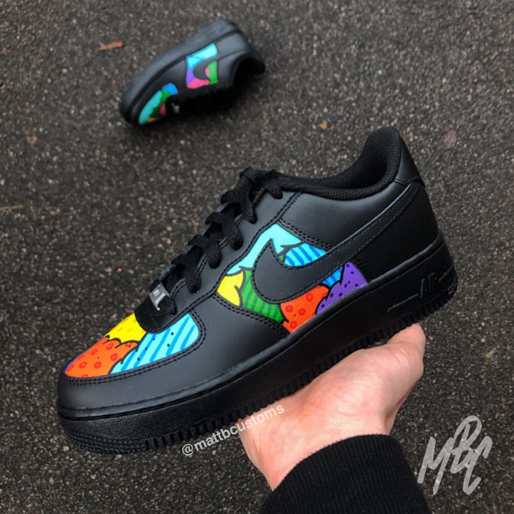 nike af1 black custom