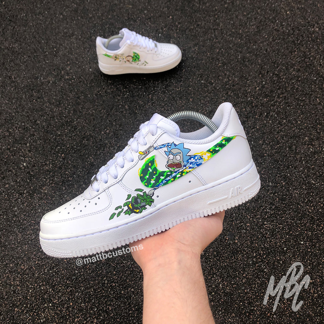 rick and morty nike shoes