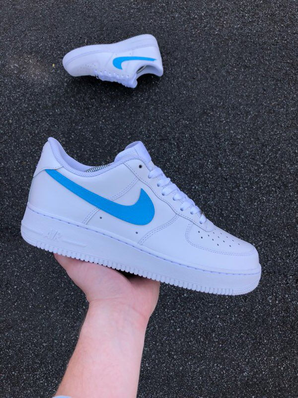 nike with blue swoosh