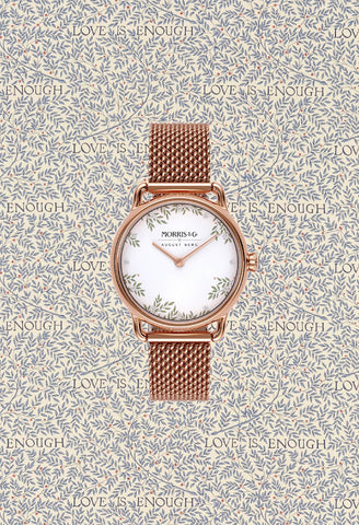 Love is Enough Petite Rose Gold Mesh | August Berg x Morris & Co. 