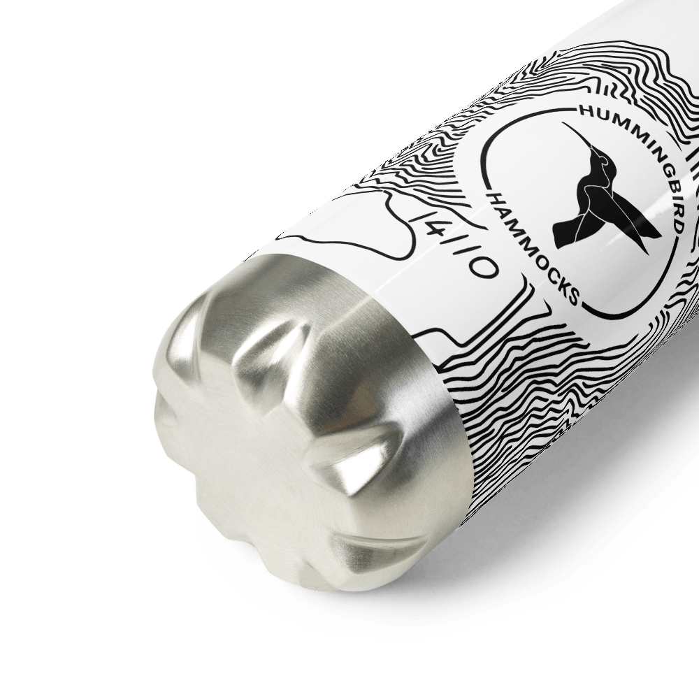 Hummingbird Hammocks Merchandise Topographic Stainless Steel Water Bottle