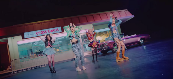 BLACKPINK chunky shoes - screenshot from MV Blackpink Lovesick Girls