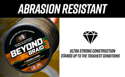 Beyond Braid 8X Series - Ultra Performance 8 Strand Braid - 500 Yards -  White 60lb