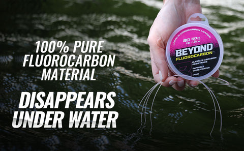 Beyond Fluorocarbon Leader Material 50YD - Pink Or Clear - Beyond Braid