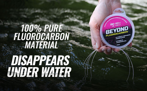 Beyond Fluorocarbon Leader Material 50YD - Pink Or Clear - Beyond