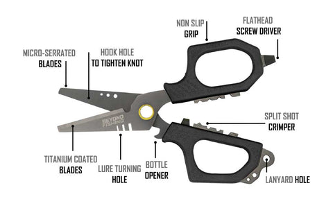 Fishing scissors FS9 Xtra Long Blade