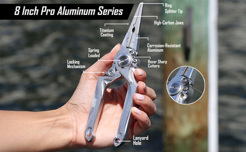 Pro Aluminum Series 8 Inch Pliers - Beyond Braid