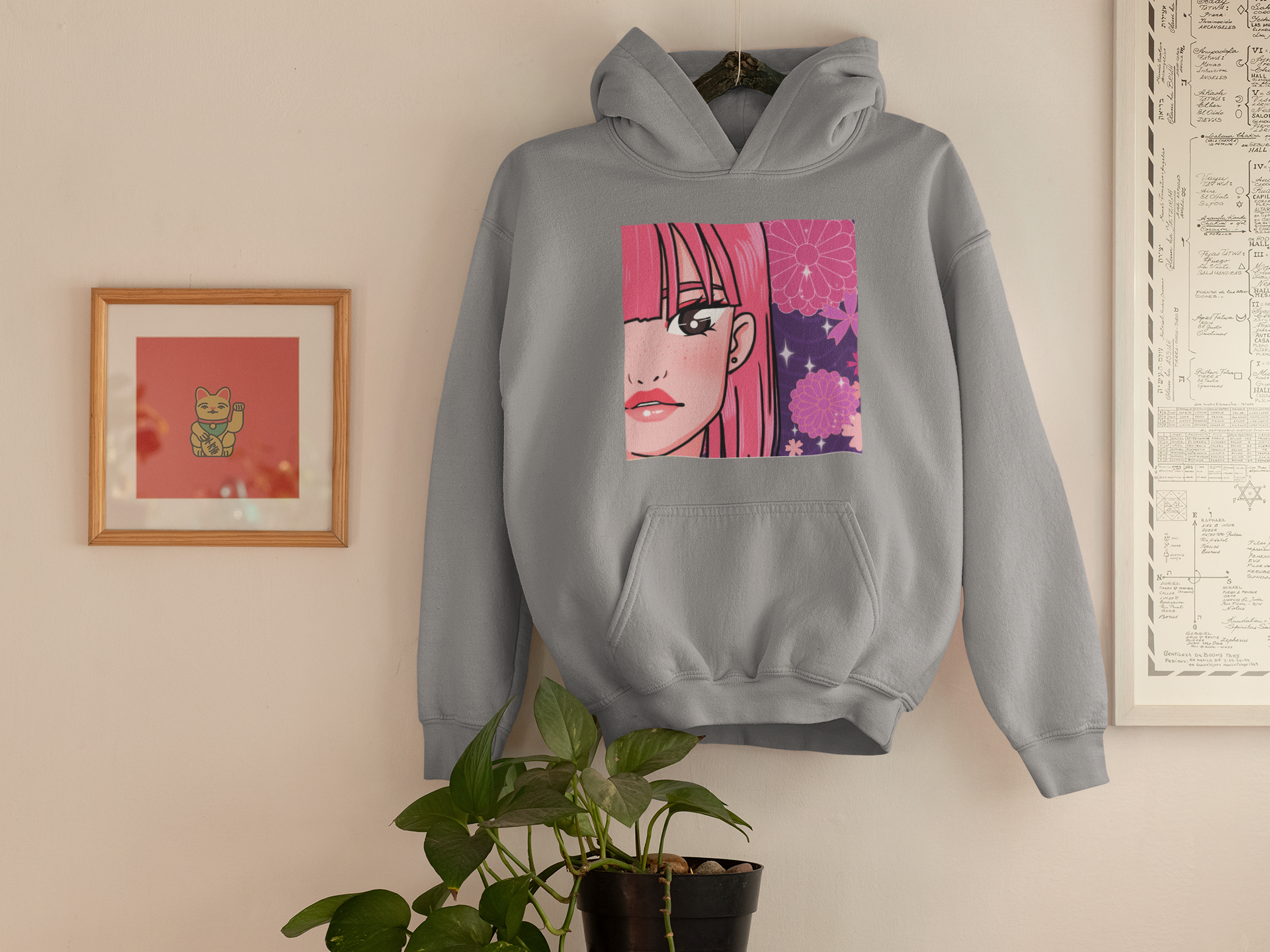 hoodie anime oversize