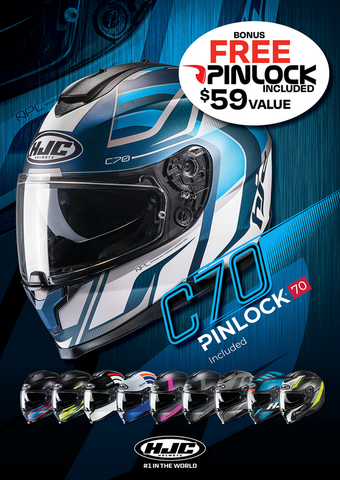 HJC C70 helmet with Free Pinlock