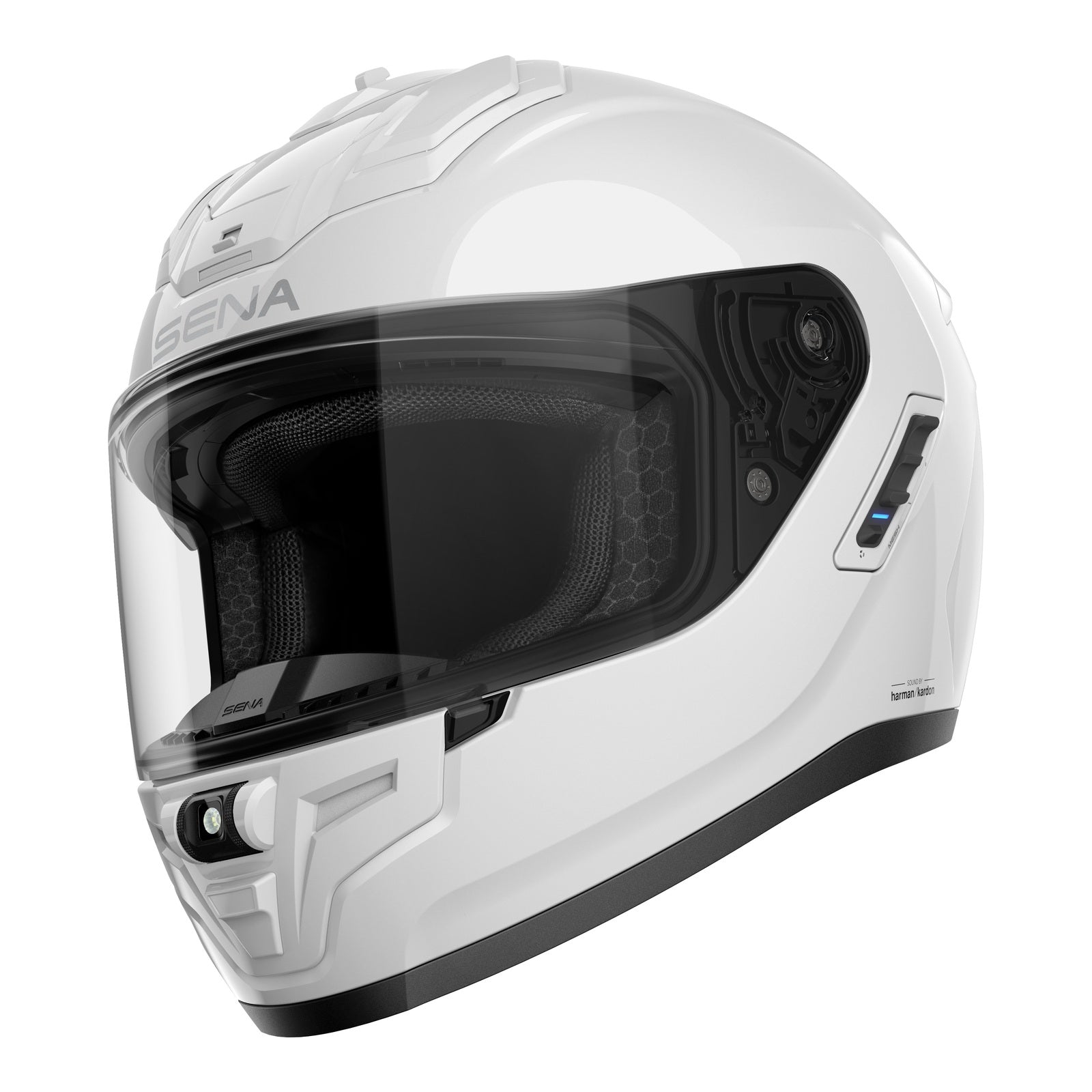 Sena Phantom Smart Helmet with Mesh Comms   Gloss White