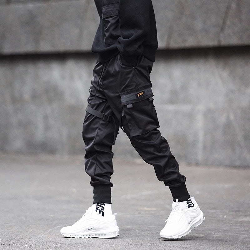 black jogger outfits mens