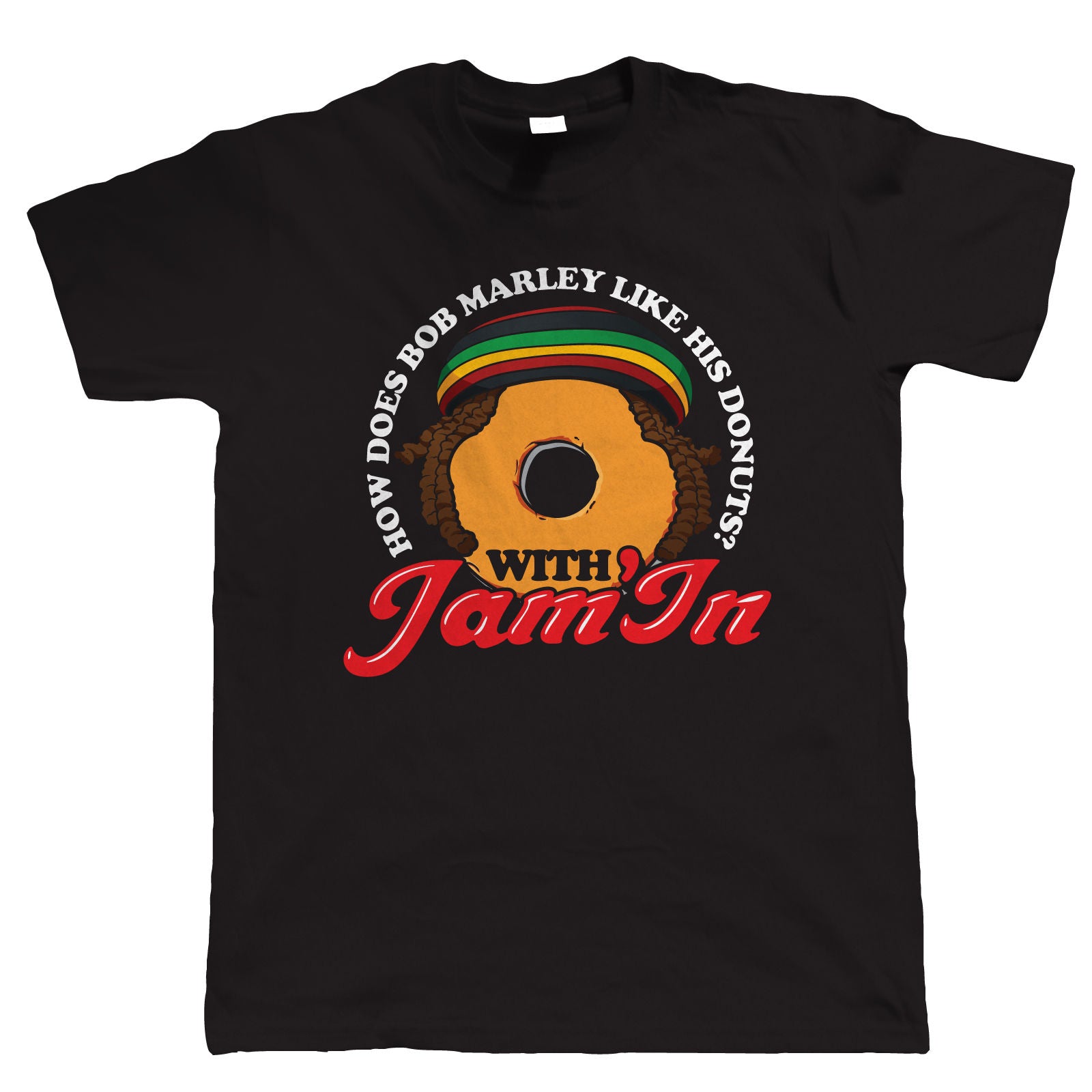 Bob Marley Jam In Mens Joke Funny Reggae T Shirt