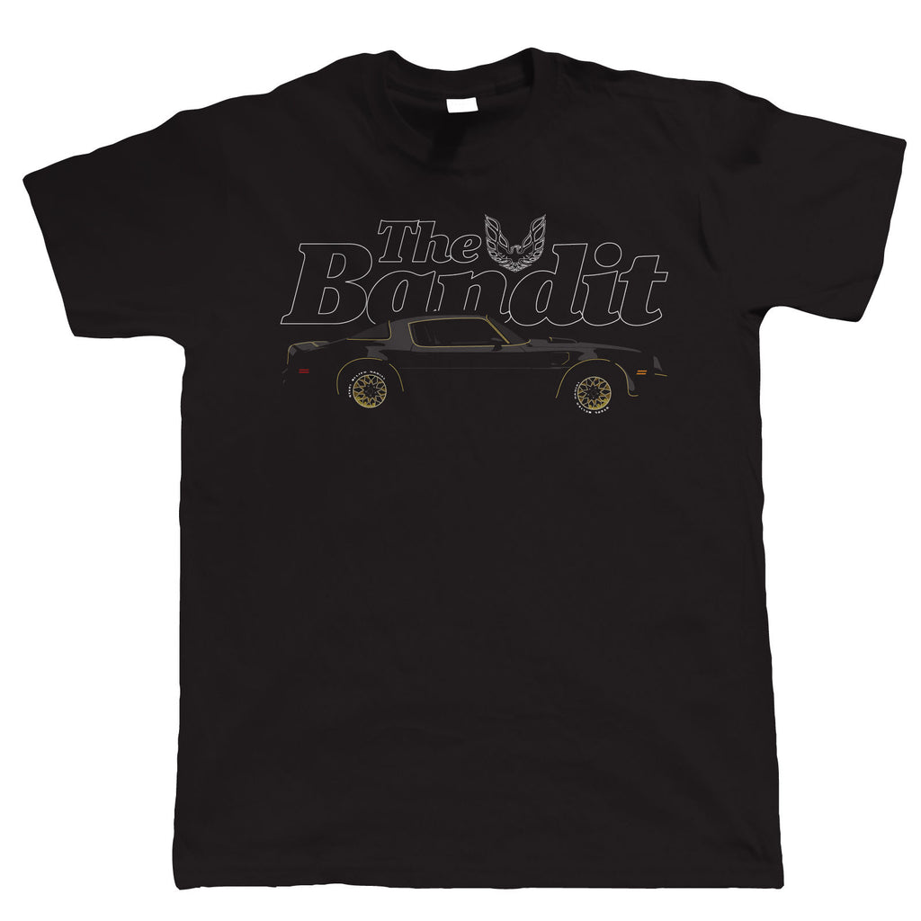 The Bandit, Mens American Muscle Car T Shirt, Trans-Am, Firebird, V8
