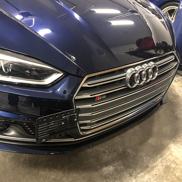 2017 audi a4 license plate bracket