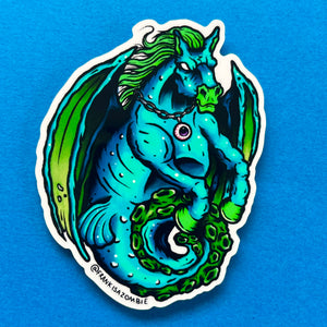 Monster Seahorse Sticker