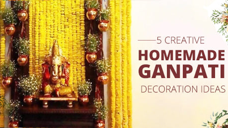 CREATIVE HOMEMADE GANPATI DECORATION IDEAS | Ganpati Decoration 2021 —  Karmaplace