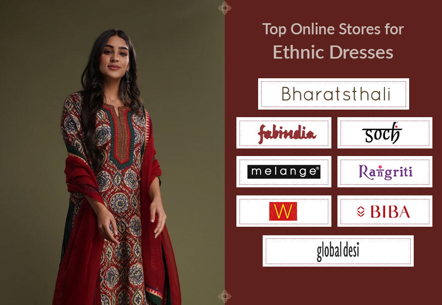 Top Online stores for ethnic dresses. and Ethnic wear Brands. — Karmaplace