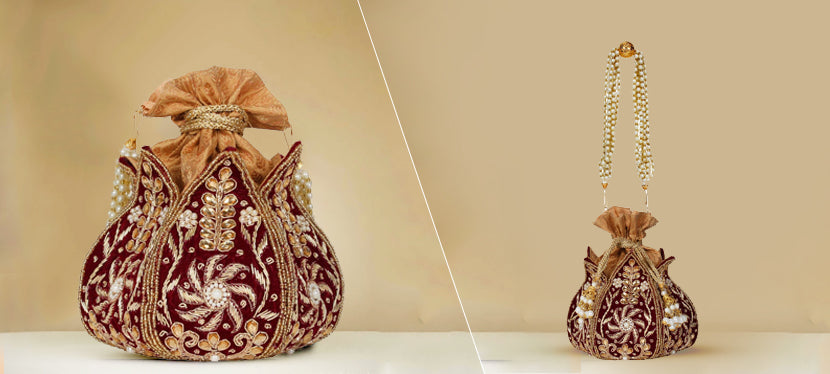 38 Clutches/potlis ideas  bridal bag, outfit meaning, traditional outfits