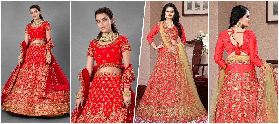 Silk Satin Lehenga