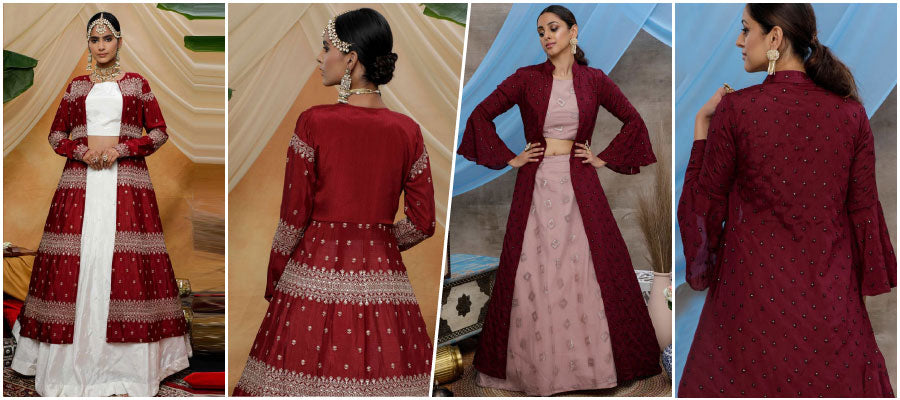 Red Lehenga Party Wear