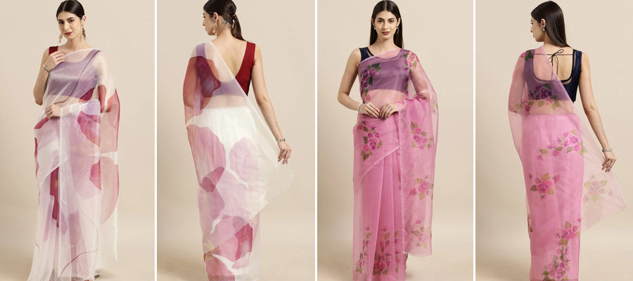 organza sarees