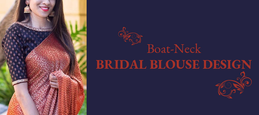 Boat-Neck Bridal Blouse Design