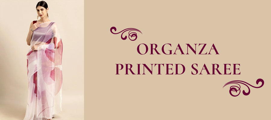 Organza Printed Saree