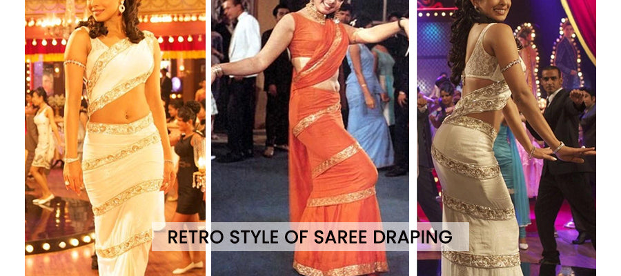 Retro Style of Saree Draping