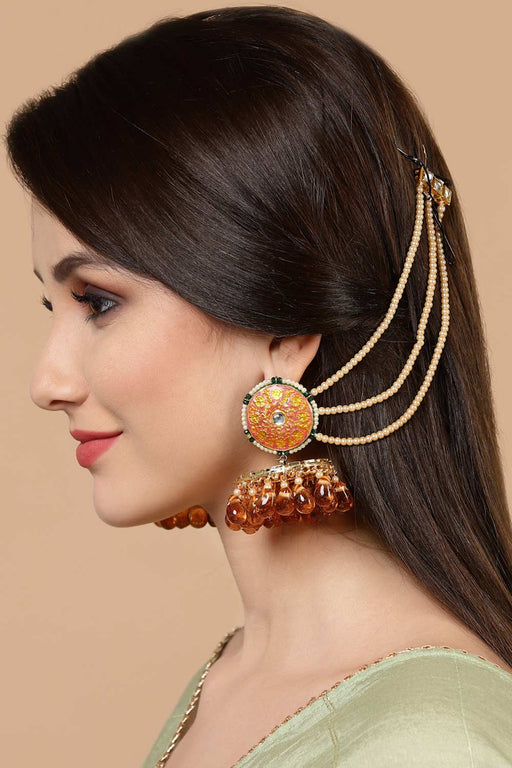 Buy Just Shradhas Jhumki Tassel Ear Chain Online  Aza Fashions