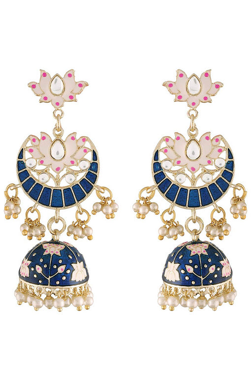 Flipkart.com - Buy Kwickk Ethnic Traditional Blue Color oxidised Jhumka  Earrings For Women and Girls Alloy Jhumki Earring, Drops & Danglers,  Chandbali Earring Online at Best Prices in India