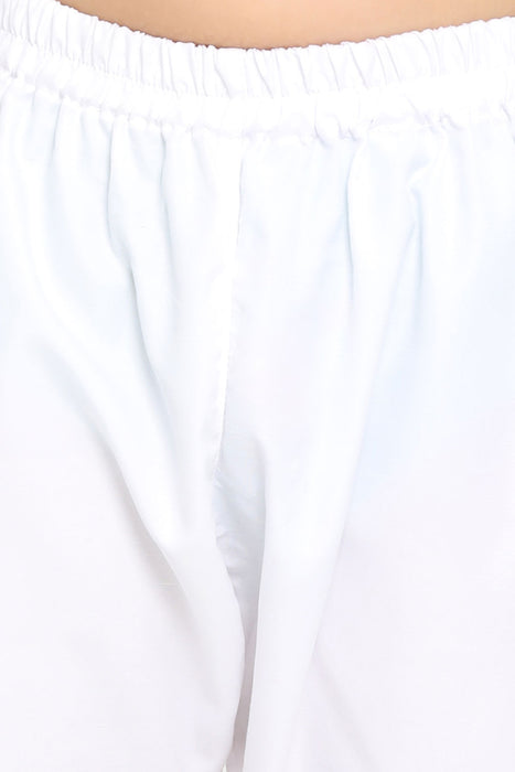 Buy Kids Solid Kurta Pyjama Set in White