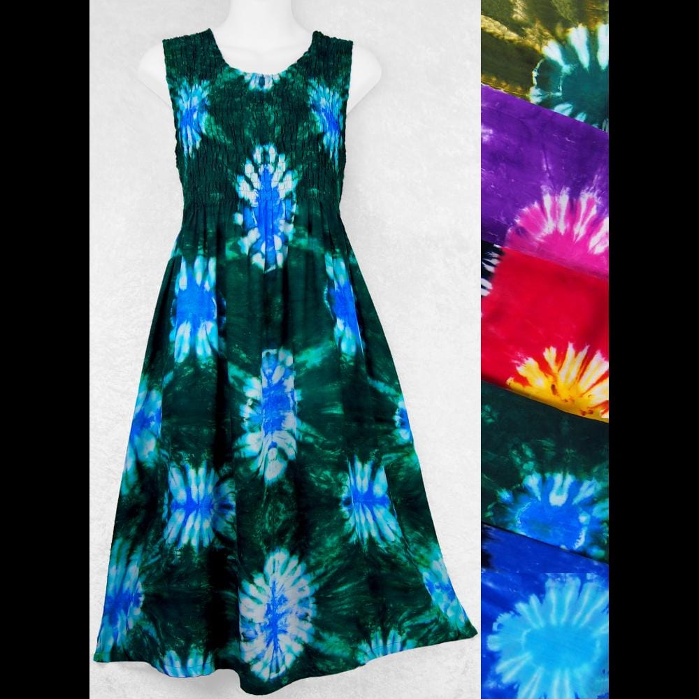 Wholesale Tie-Dye Suns Tank Dress