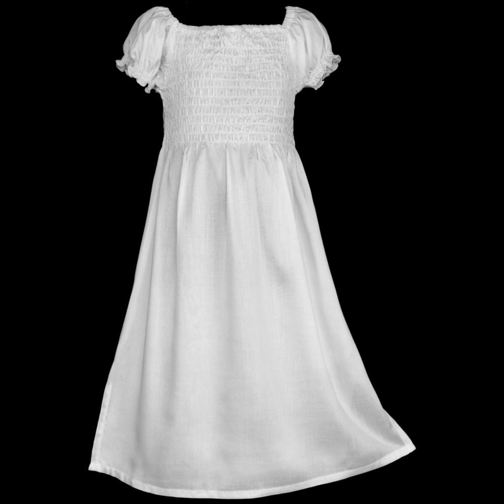 girls white dress top