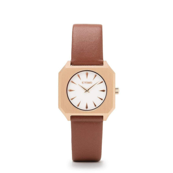 Watch 1I - White/Gold with Leather