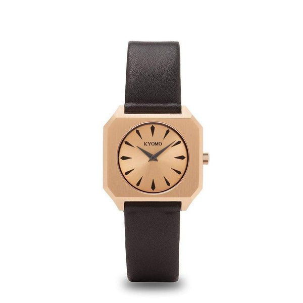 Watch 1L - Gold/Black with Leather