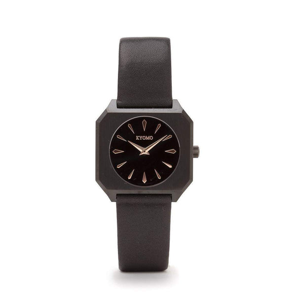 Watch 1N - Black/Gold with Leather