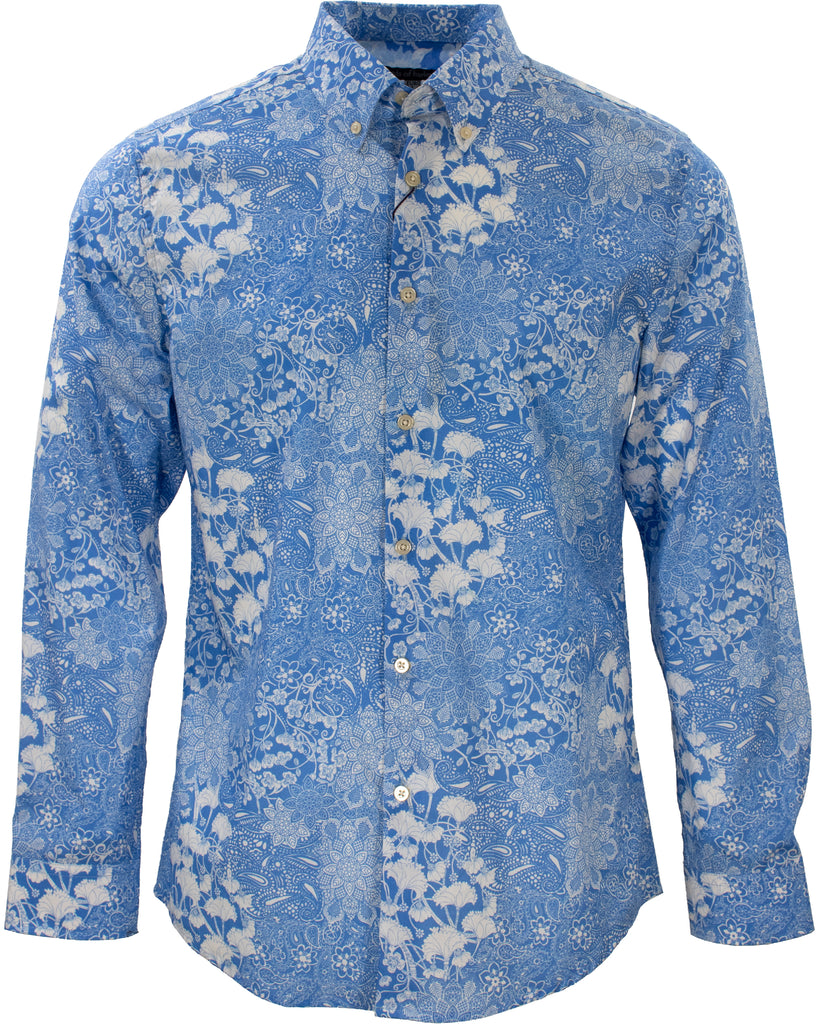 Morris Paisley Floral Blue – Lords Of Harlech