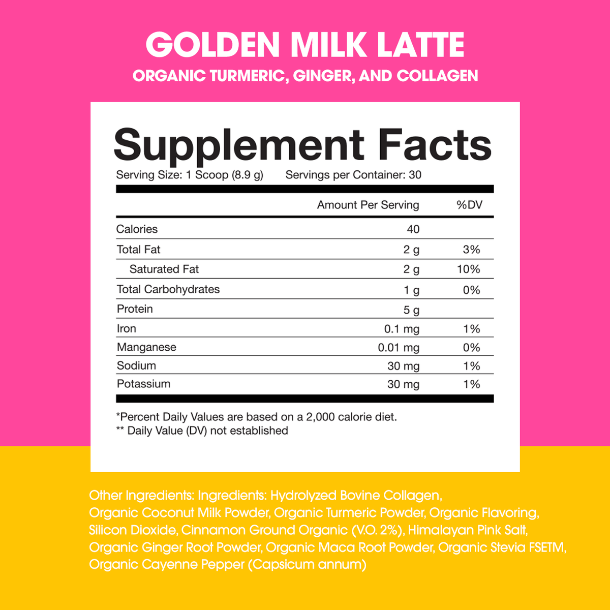 Golden Milk Latte | Infused With Collagen