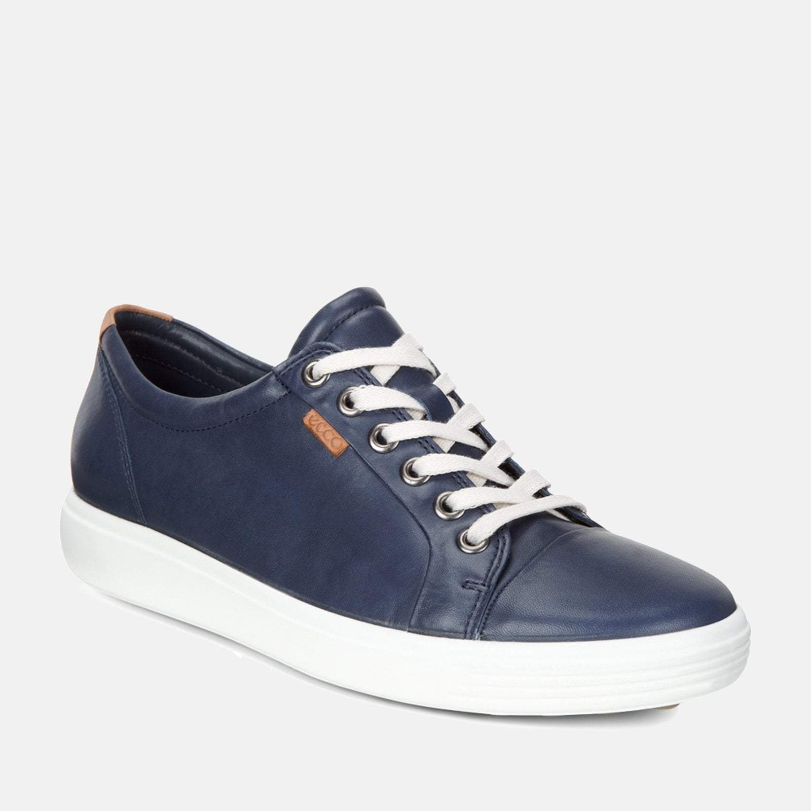 womens navy leather trainers uk