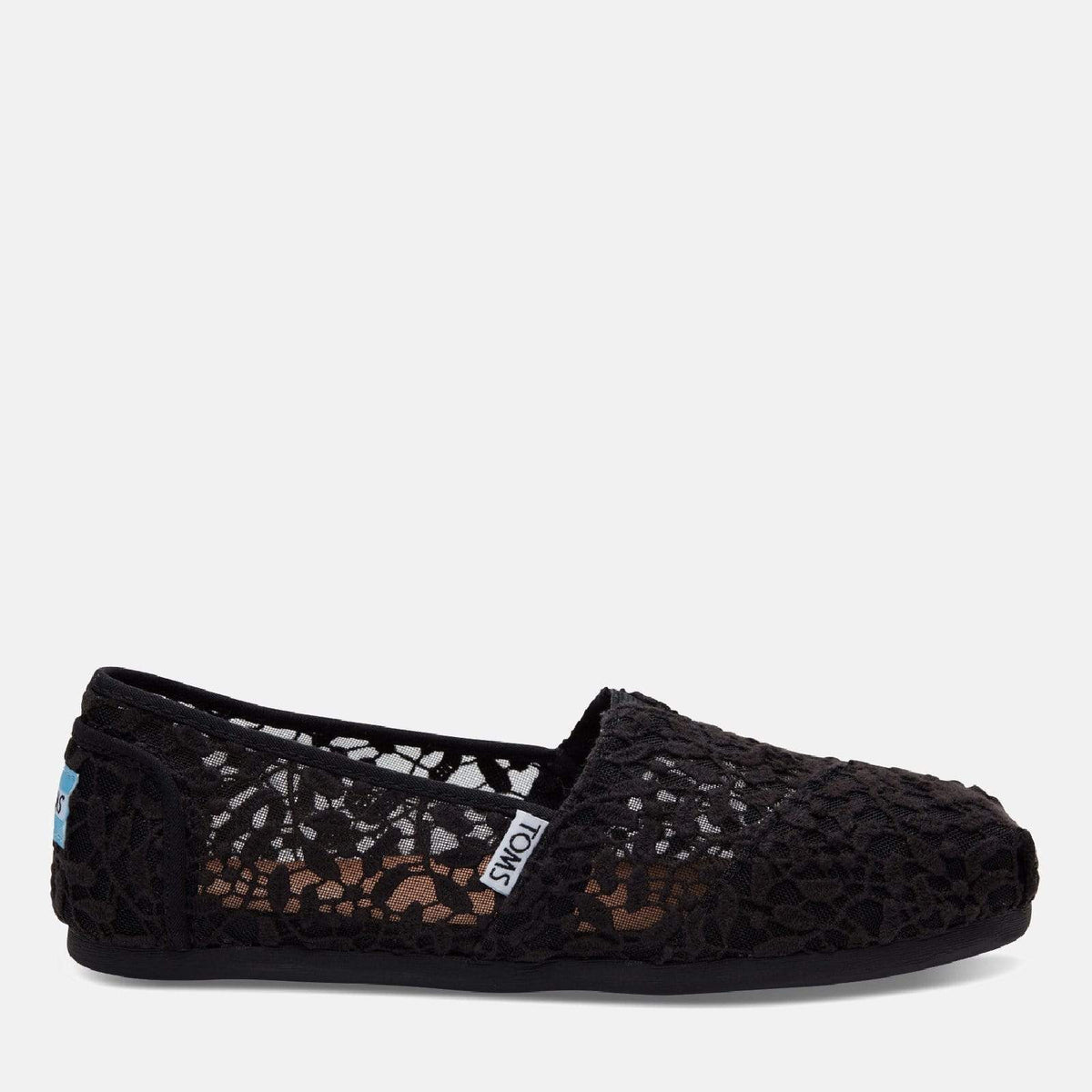 Alpargata Espadrille Black Lace Leaves 