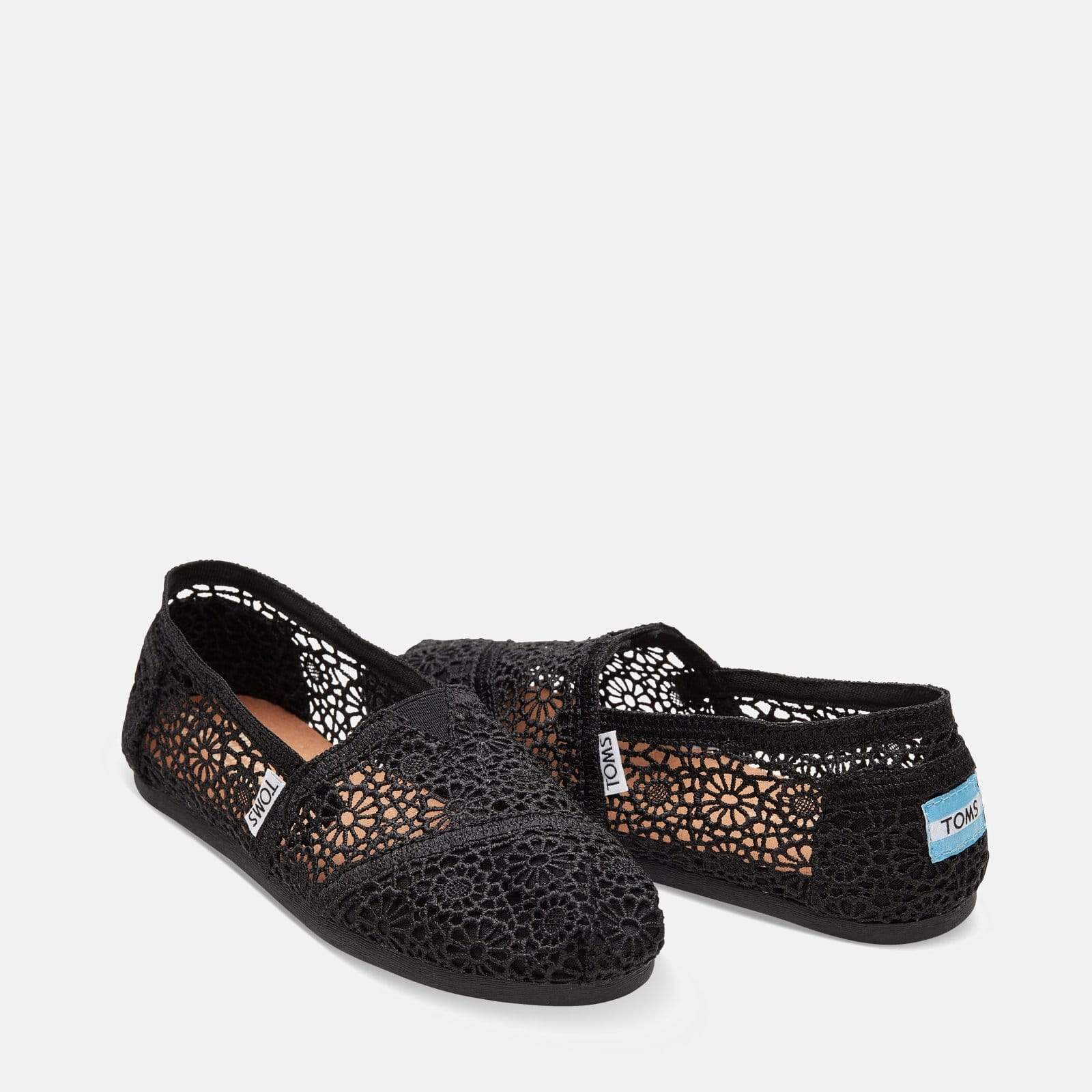 black moroccan crochet toms