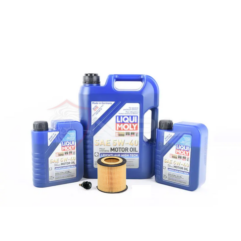 Kit de Troca de Óleo Liqui Moly Para  BMW E8X / E9X / F1X / F3X M235i, 335i, 435i Motor N52, N54, N55 3.0L - Com Bujão Carter