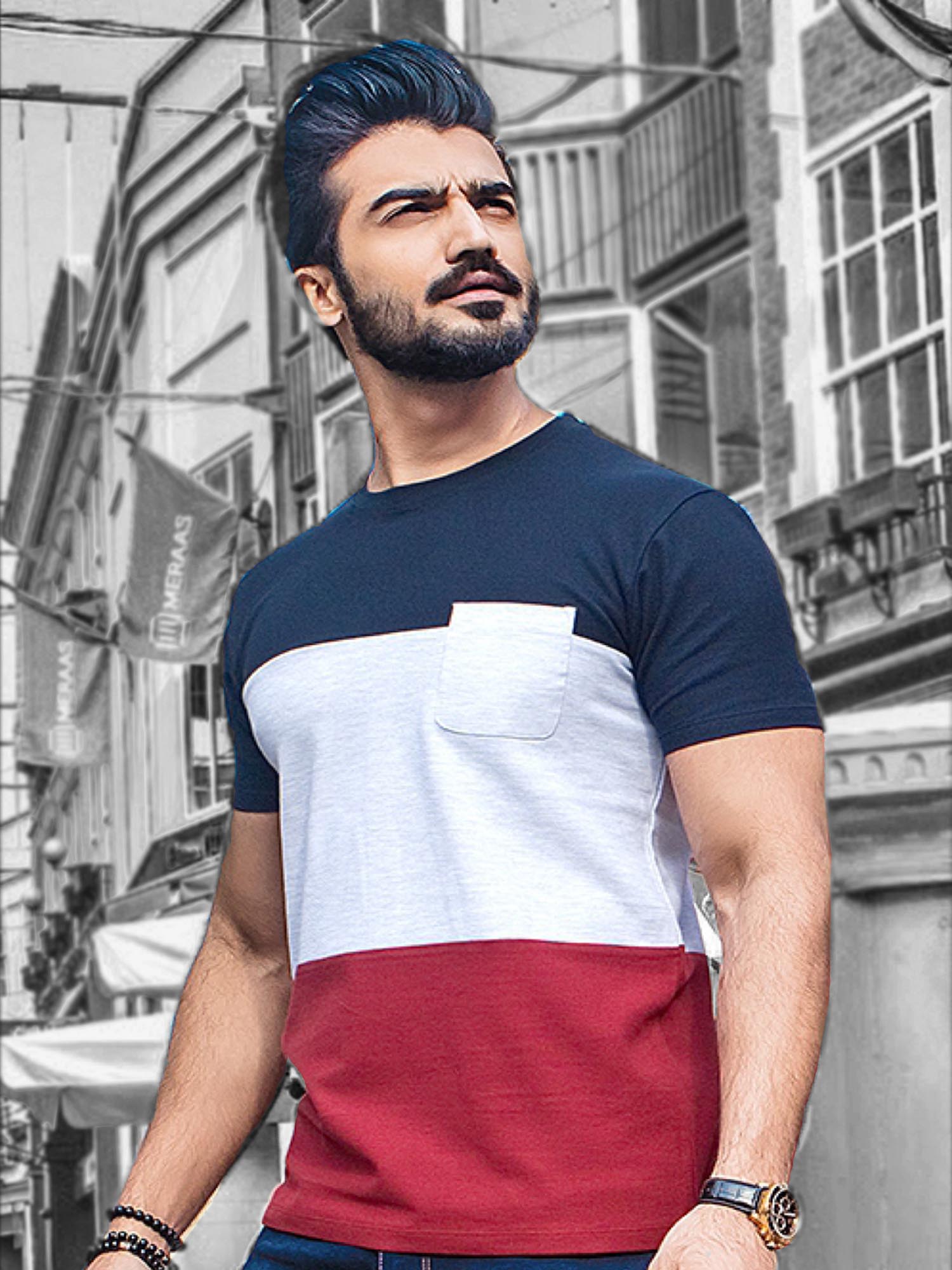 Latest Design Stylish Half Sleeve T Shirt For Men Bluehaat