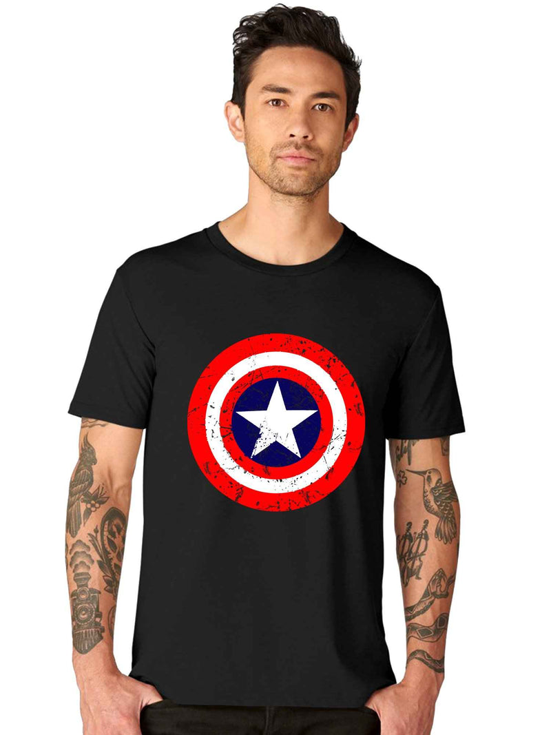 captain america t shirt black