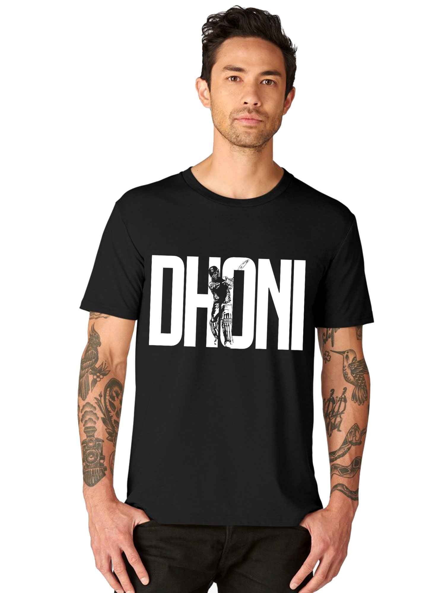 dhoni printed t shirt
