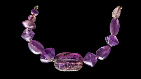 ancient amethyst necklace