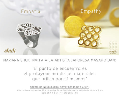 EMPATHY, exhibition with Masako Ban in Bogotá