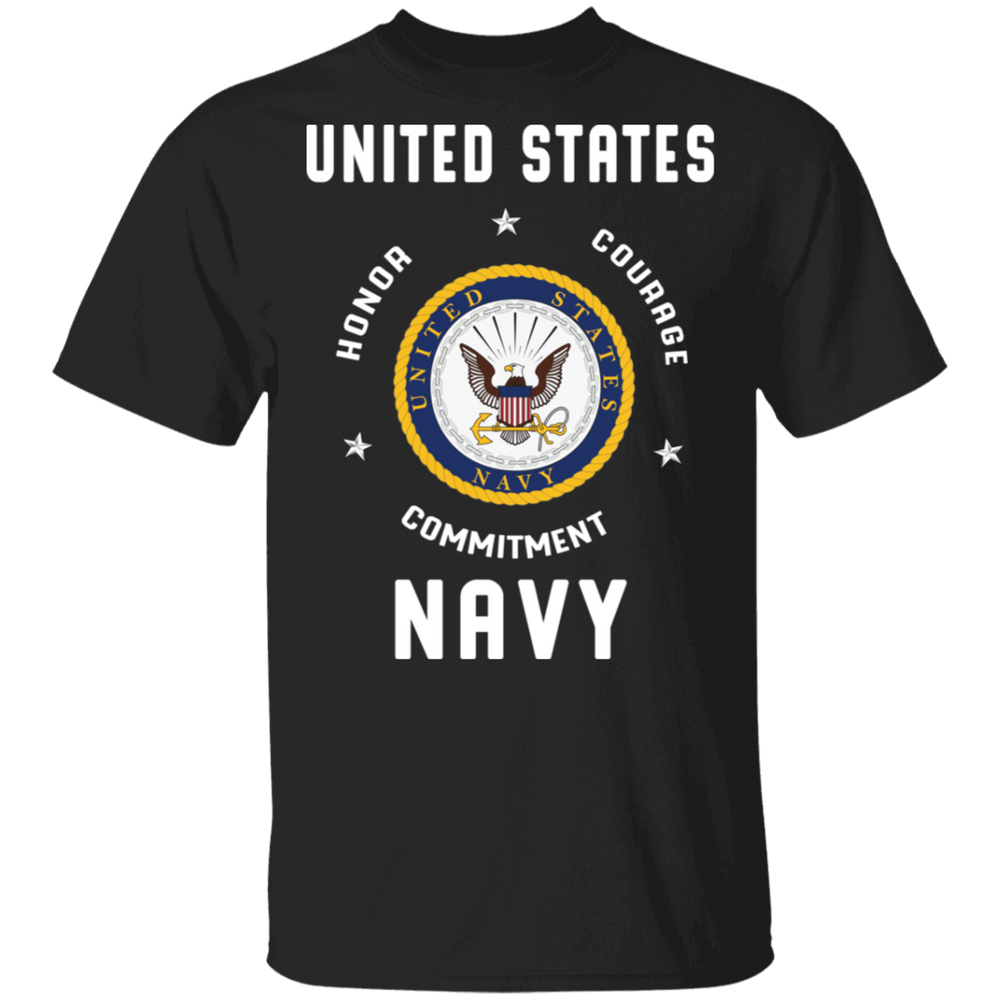 USN HONOR COURAGE COMMITMENT SHIRT