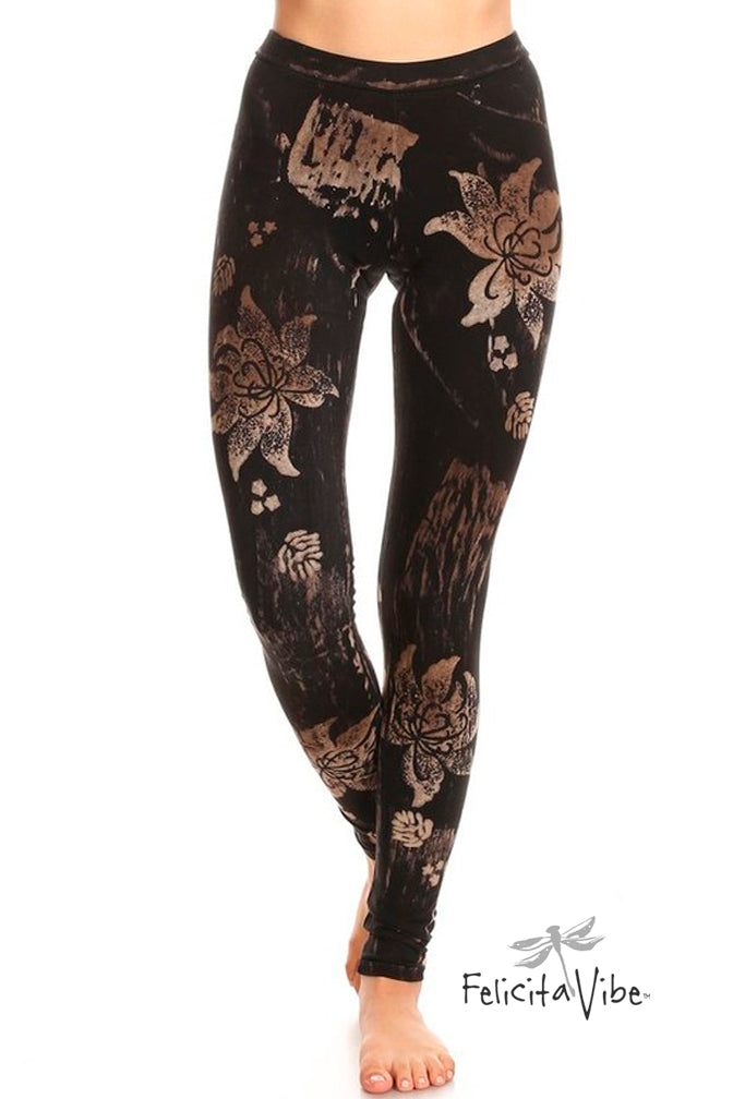floral yoga leggings